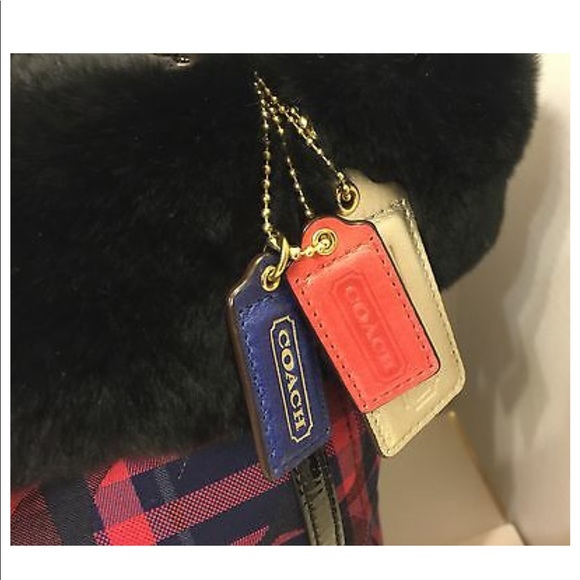 RARE! $698 COACH POPPY TARTAN HERITAGE TOTE - Picture 3 of 6